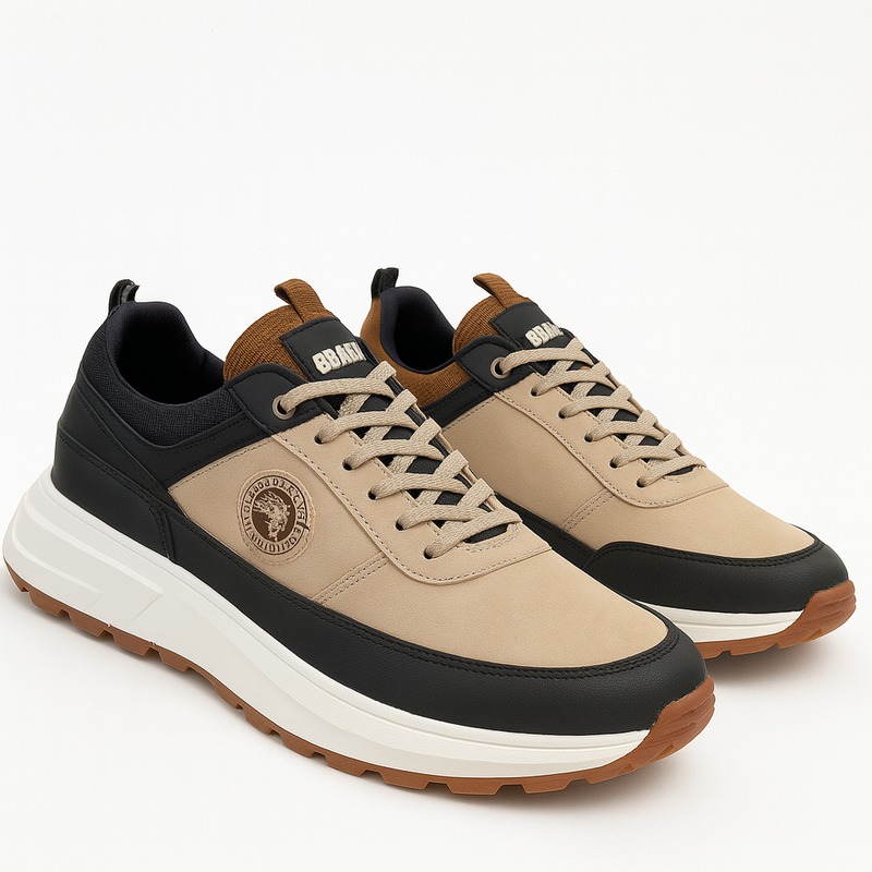 Zapatos de Hombre Casual  100% Cosido +Regalo de 3 pares de Medias